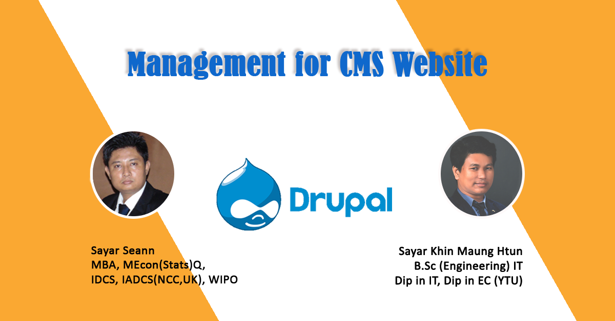 Management for CMS Website (Drupal)သင်တန်း